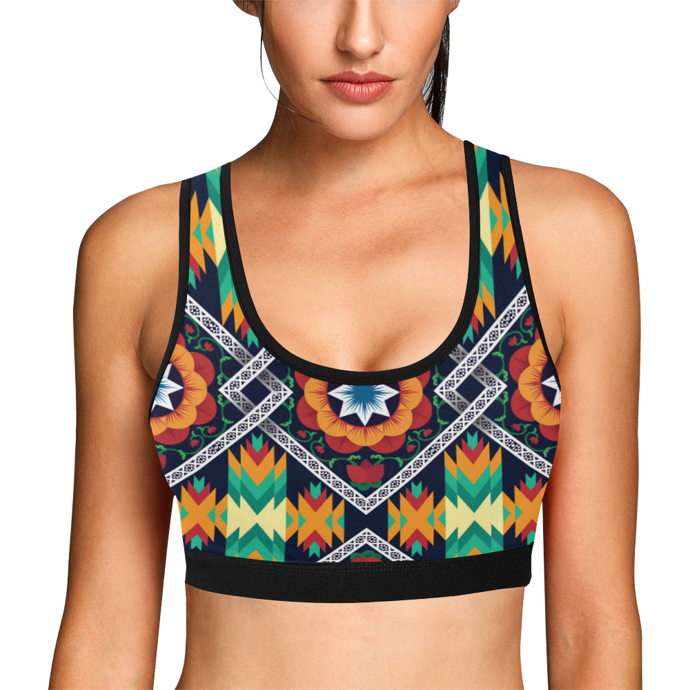 African Kente Sports Bra