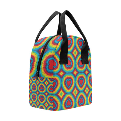 Tie Dye Heart shape Insulated Lunch Bag