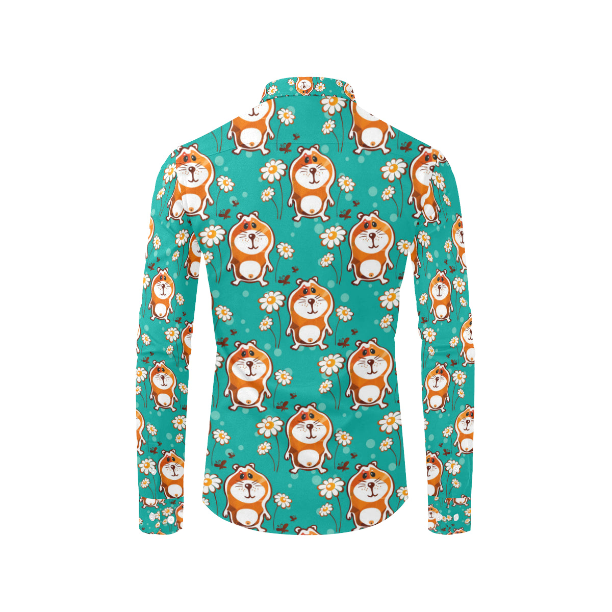 Hamster Pattern Print Design 01 Men's Long Sleeve Shirt