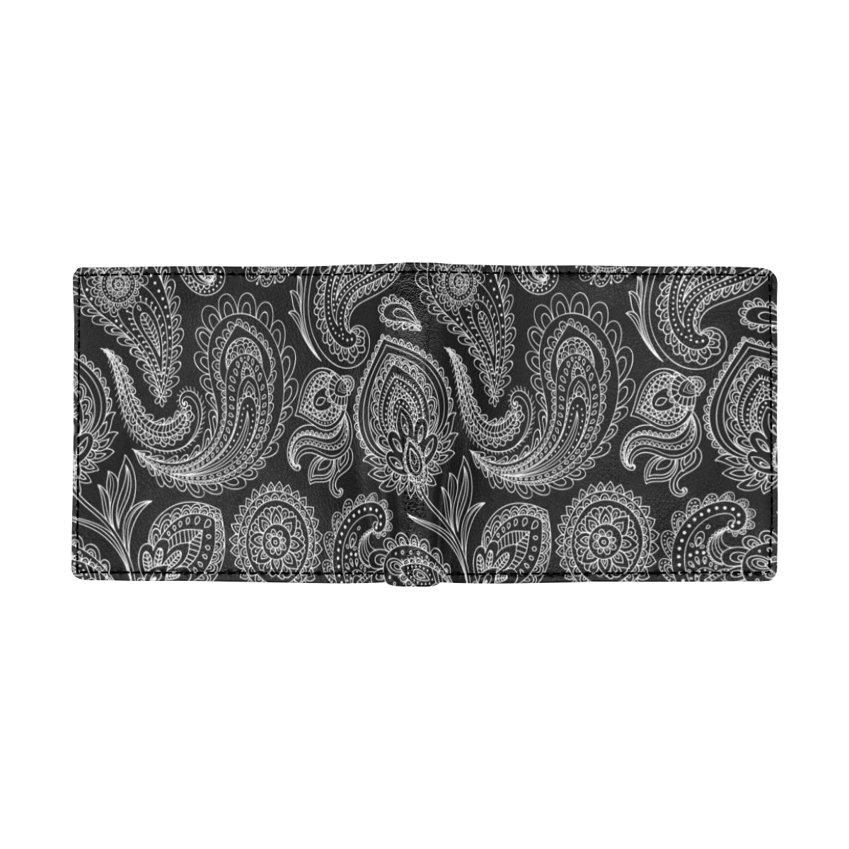 Paisley Pattern Print Design A04 Men's ID Card Wallet
