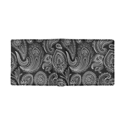 Paisley Pattern Print Design A04 Men's ID Card Wallet