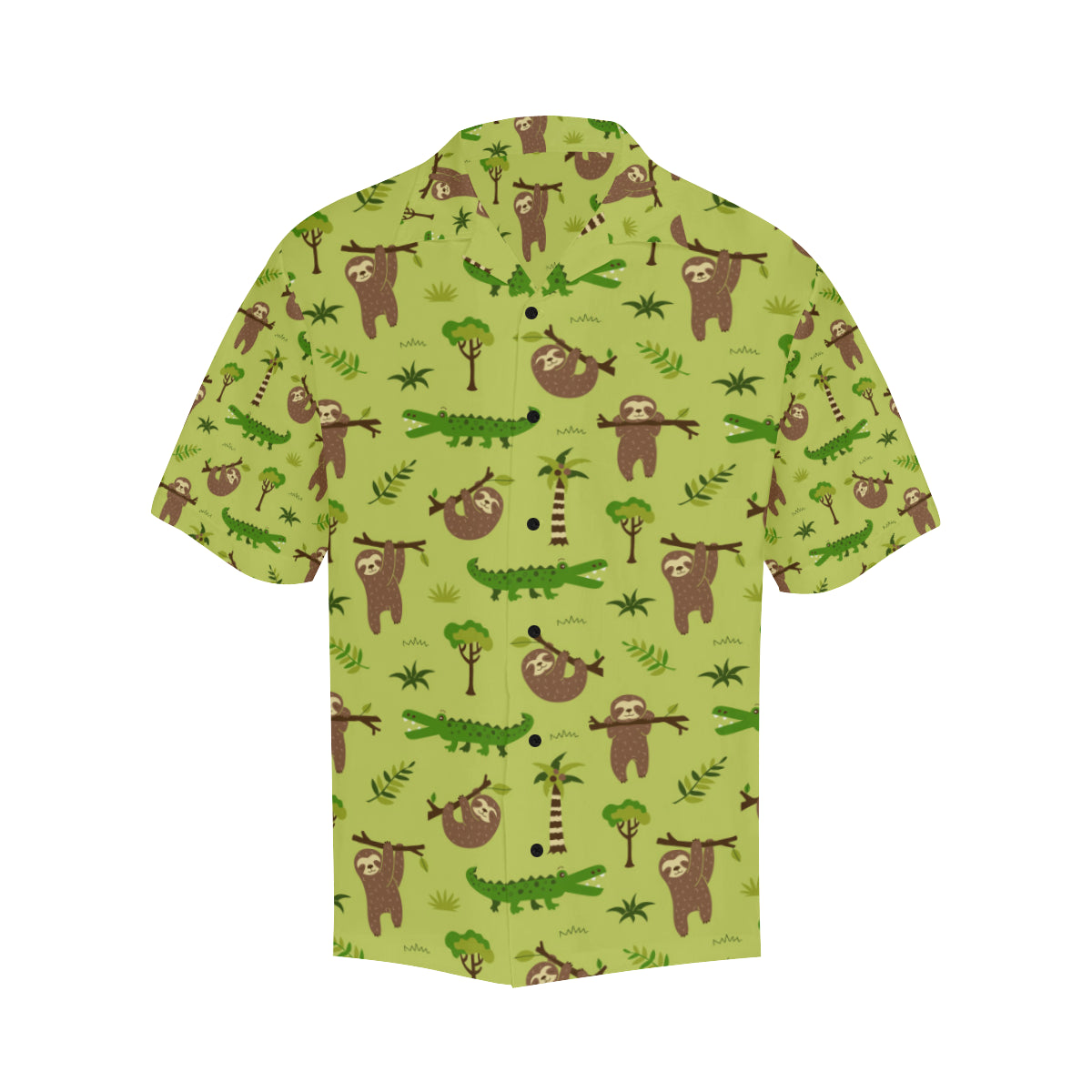 Alligator Pattern Print Design 04 Men's Hawaiian Shirt