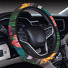 Hawaiian Flower Hibiscus tropical Steering Wheel Cover with Elastic Edge