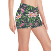 Summer Floral Pattern Print Design SF010 Yoga Shorts