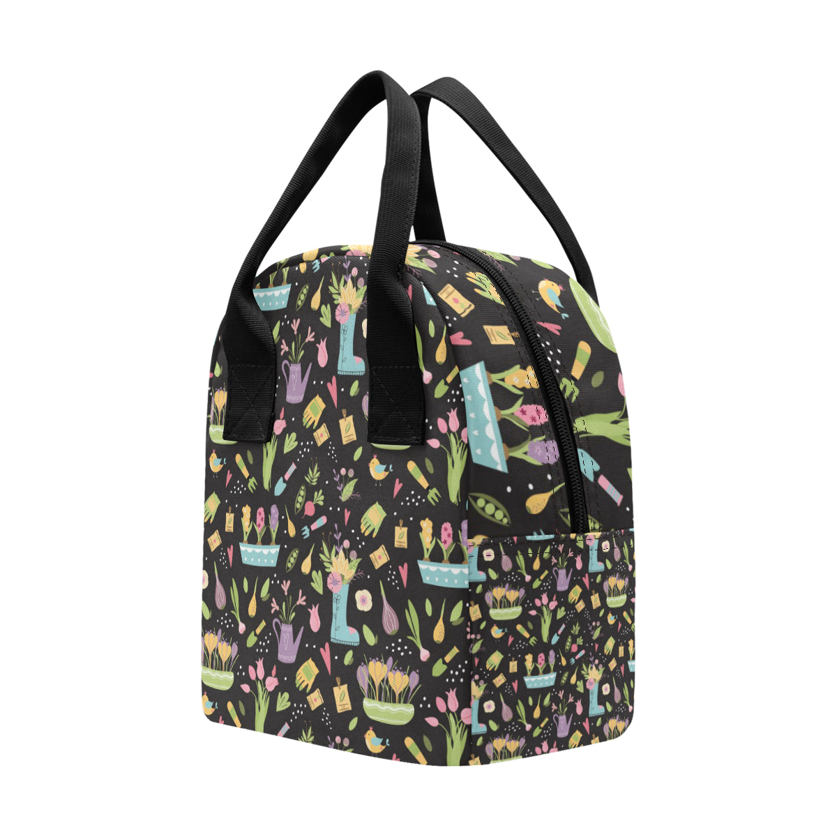 Gardening Pattern Print Design G03 Insulated Lunch Bag