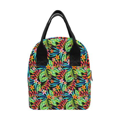 Heliconia Pattern Print Design HL09 Insulated Lunch Bag