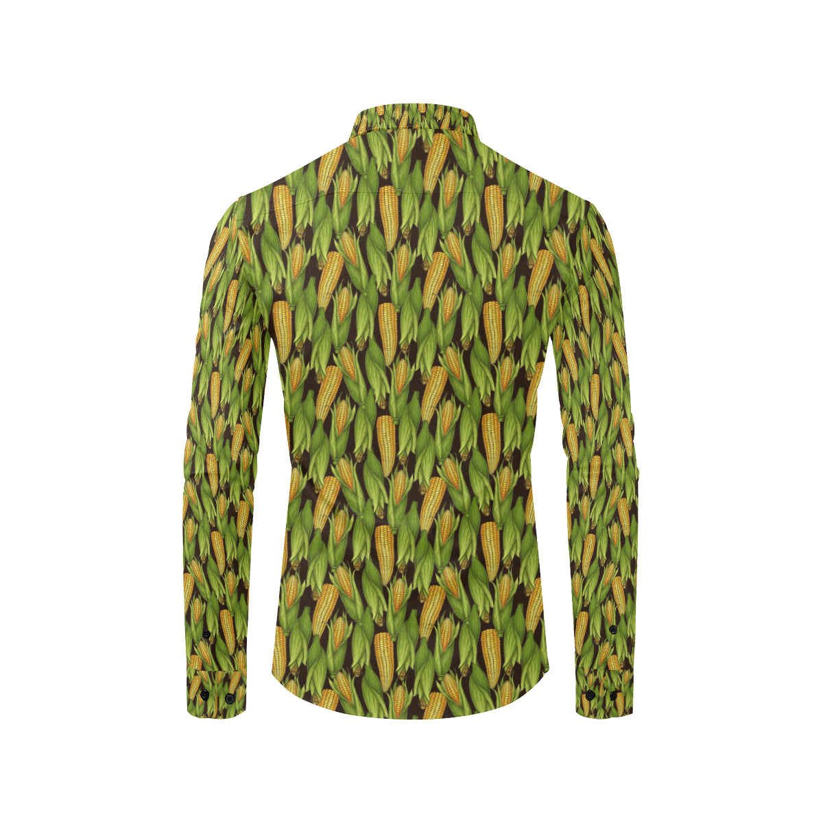 Agricultural Corn cob Print Men's Long Sleeve Shirt