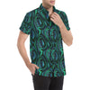 Abalone Pattern Print Design 01 Men's Short Sleeve Button Up Shirt