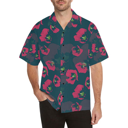 Morning Glory Pattern Print Design 01 Men's Hawaiian Shirt