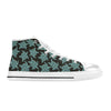 Sea Turtle Print Design LKS302 High Top Women's White Shoes