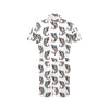 Great White Shark Pattern Print Design 03 Men's Romper