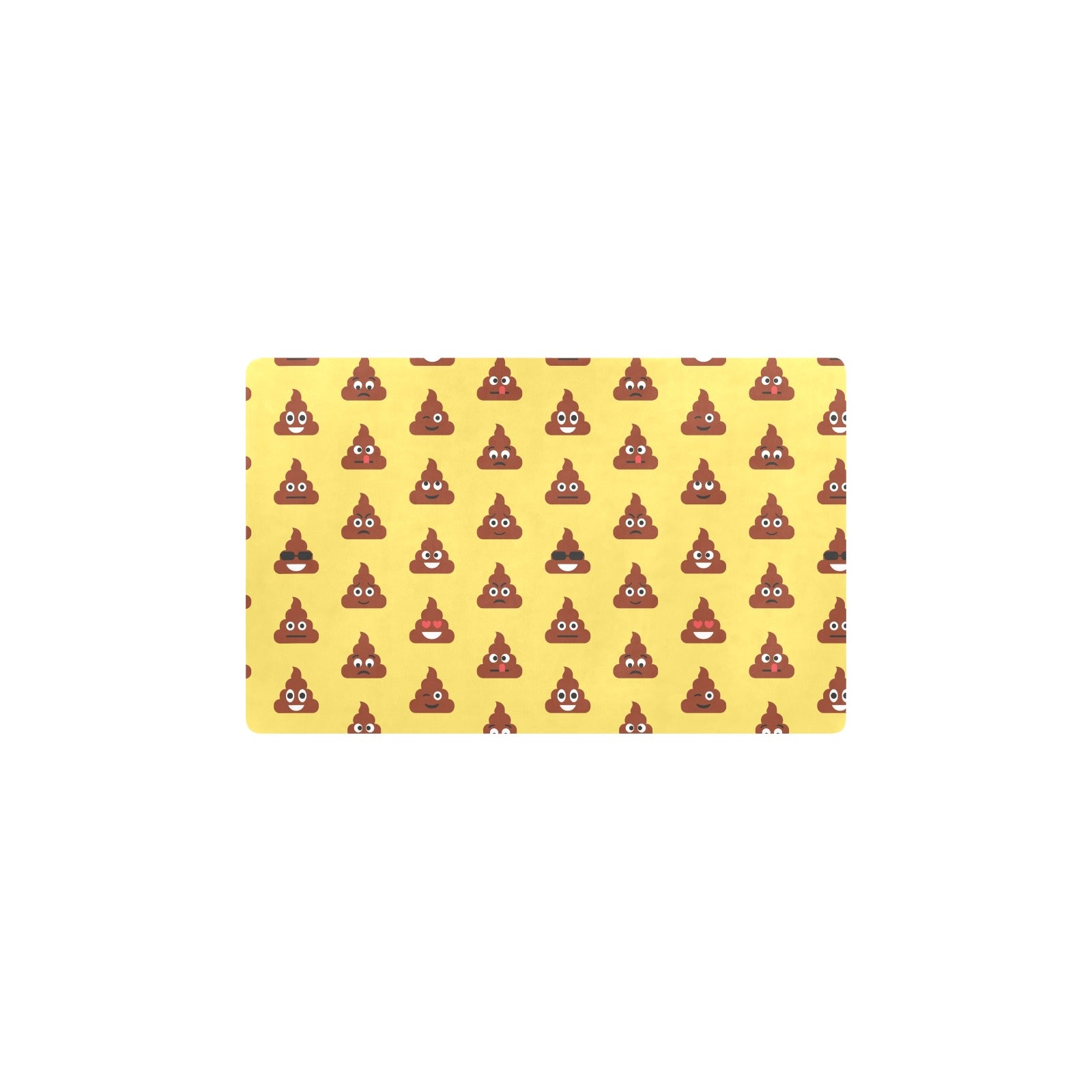 Emoji Poop Print Pattern Kitchen Mat