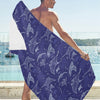 Manta Ray Print Design LKS401 Beach Towel 32" x 71"