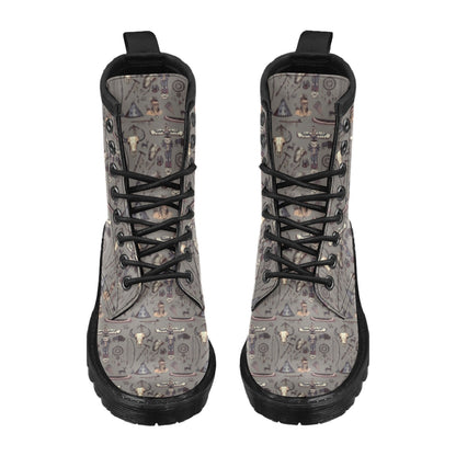 Native Indian life Design Print Women's Boots