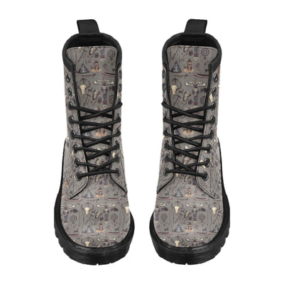 Native Indian life Design Print Women's Boots