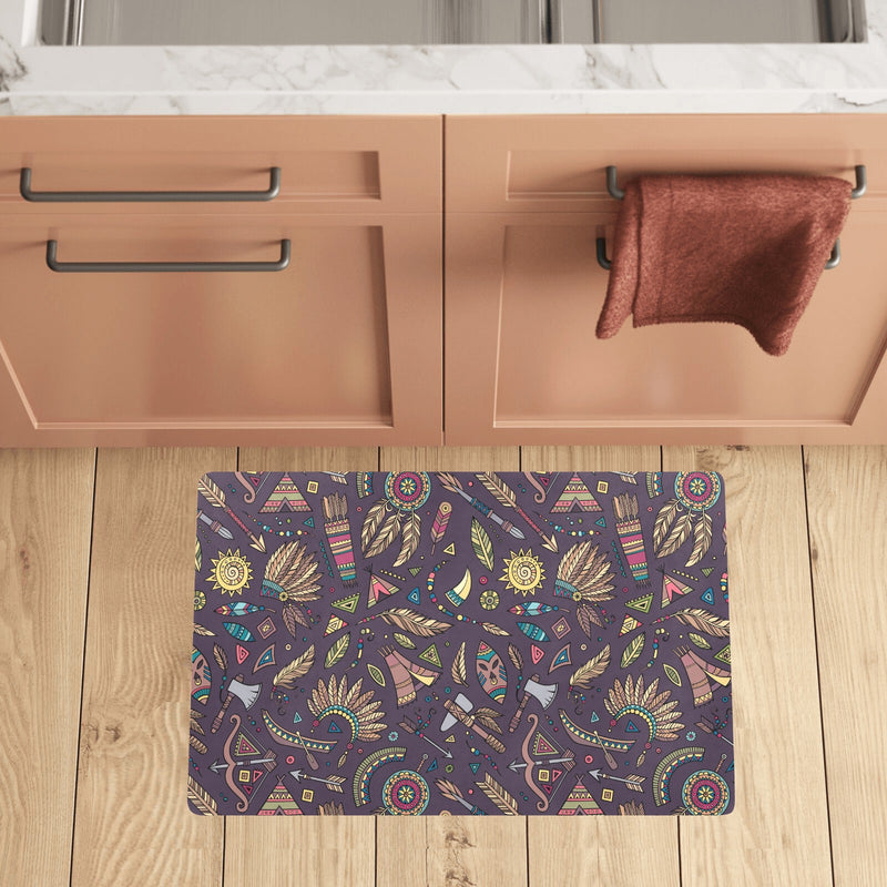 Tribal native american Aztec Kitchen Mat