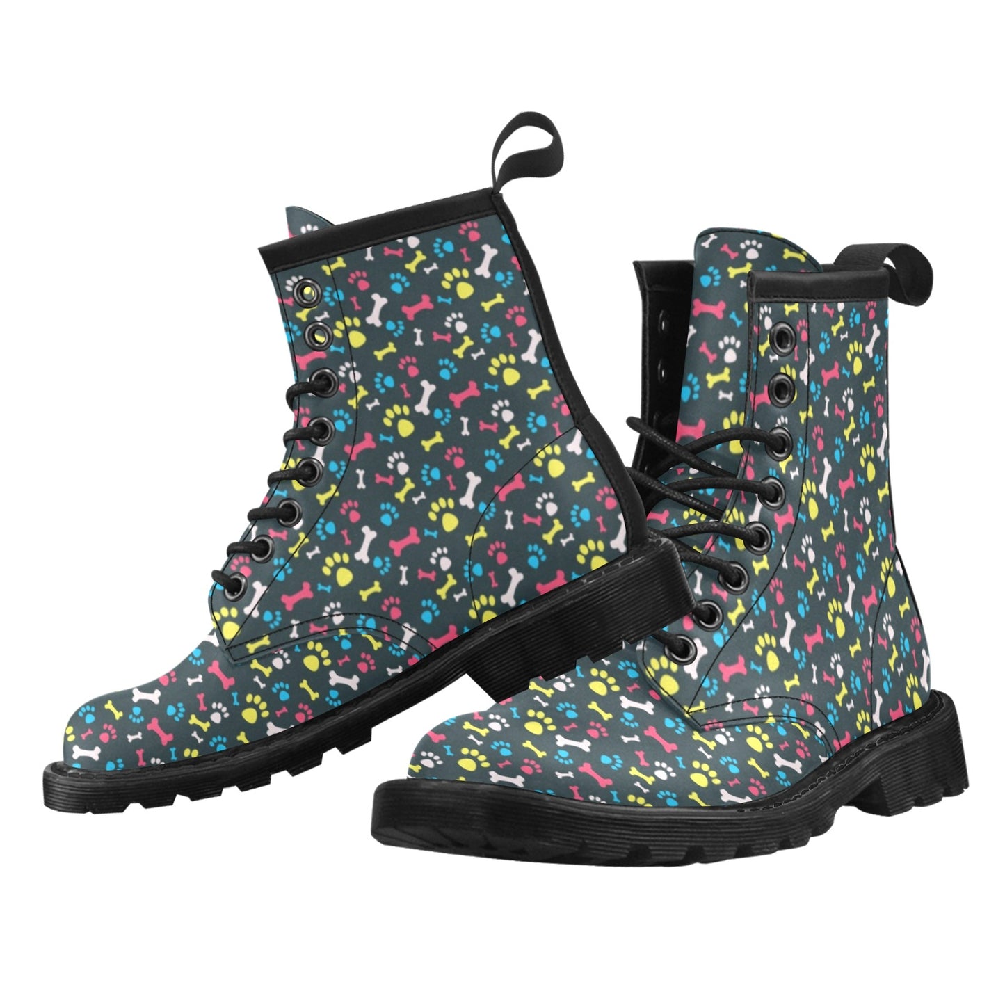 Paw Design Print Women's Boots