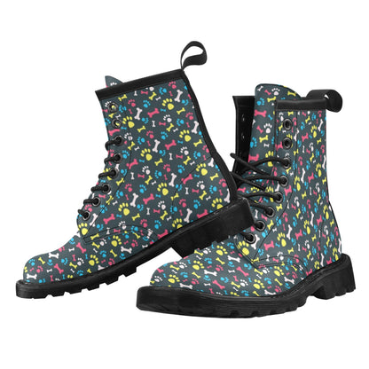 Paw Design Print Women's Boots