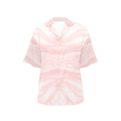 Marble Pattern Print Design 03 Women's Hawaiian Shirt
