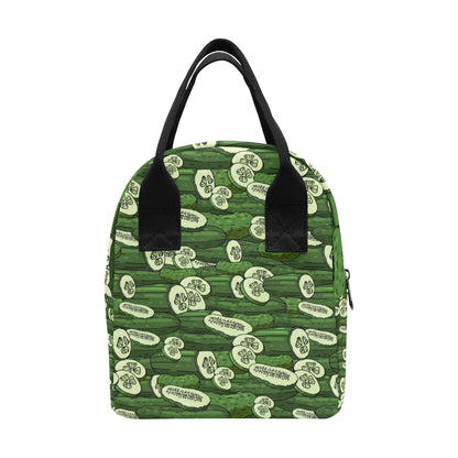 Cucumber Pattern Print Design CC01 Insulated Lunch Bag