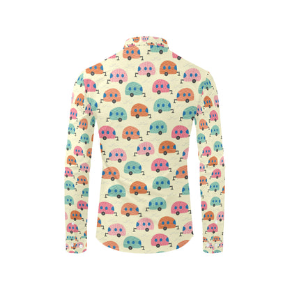 Camper Pattern Print Design 06 Men's Long Sleeve Shirt