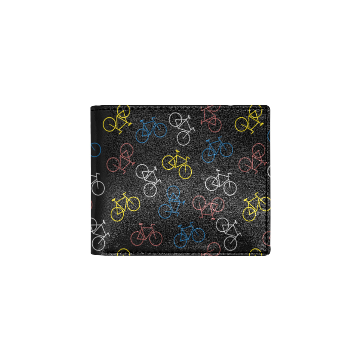 Bicycle Pattern Print Design 03 Men's ID Card Wallet