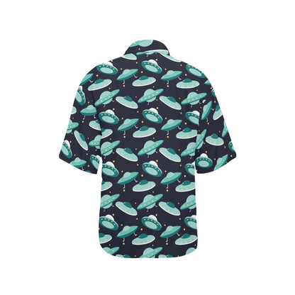 UFO Print Design LKS304 Women's Hawaiian Shirt