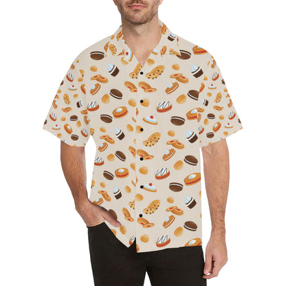 Biscuit Pattern Print Design 01 Men's Hawaiian Shirt