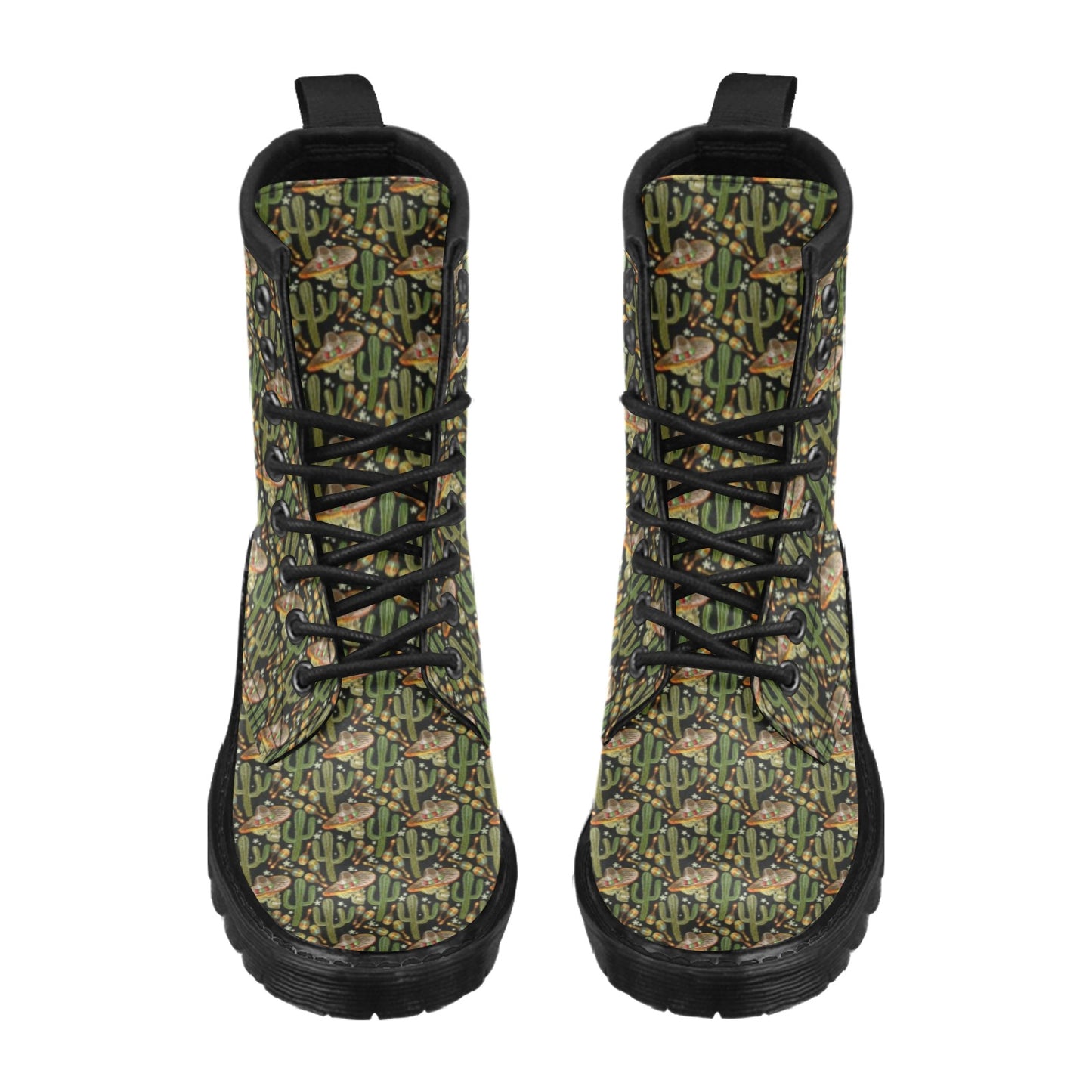 Western Style Print Women's Boots