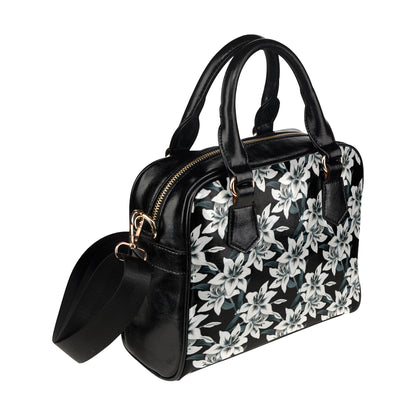 Lily Pattern Print Design 03 Shoulder Handbag