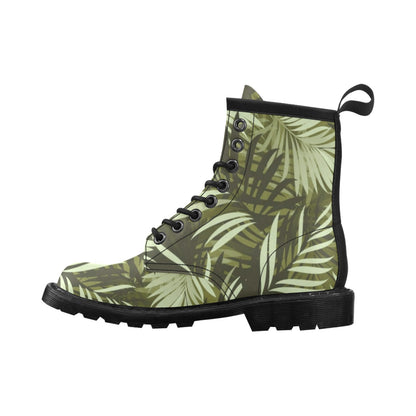 Palm Leaves Pattern Print Design PL05 Women's Boots
