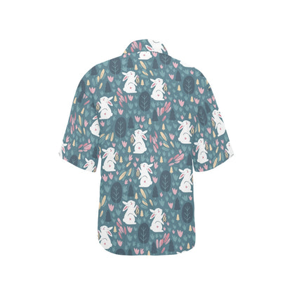 Rabbit Pattern Print Design RB013 Women's Hawaiian Shirt