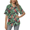 Bird Of Paradise Pattern Print Design BOP06 Women's Hawaiian Shirt