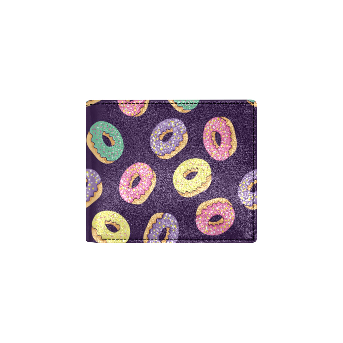 Donut Pattern Print Design DN08 Men's ID Card Wallet