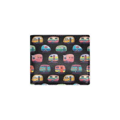 Camper Camping Pattern Men's ID Card Wallet