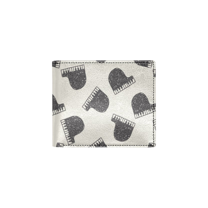 Piano Pattern Print Design 04 Men's ID Card Wallet