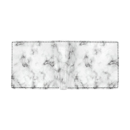 Marble Pattern Print Design 01 Men's ID Card Wallet