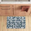 Surf Wave Pattern Print Kitchen Mat