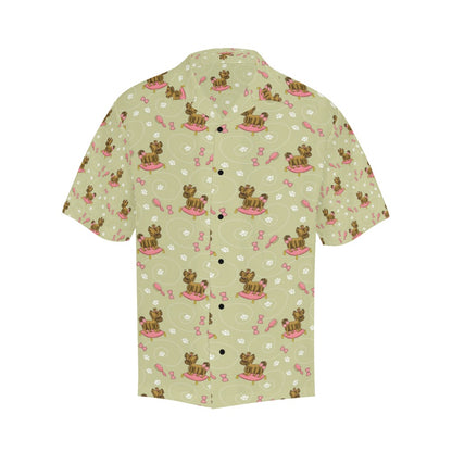 Yorkshire Cute Terriers Print Design LKS301 Men's Hawaiian Shirt