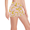 Banana Pattern Print Design BA06 Yoga Shorts