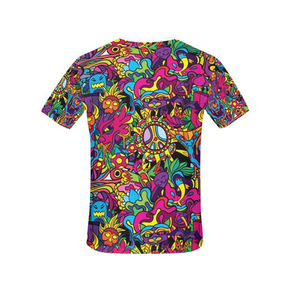 Trippy Print Design LKS304 Women's  T-shirt
