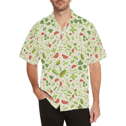 Salad Vegetable Print Design LKS302 Men's Hawaiian Shirt