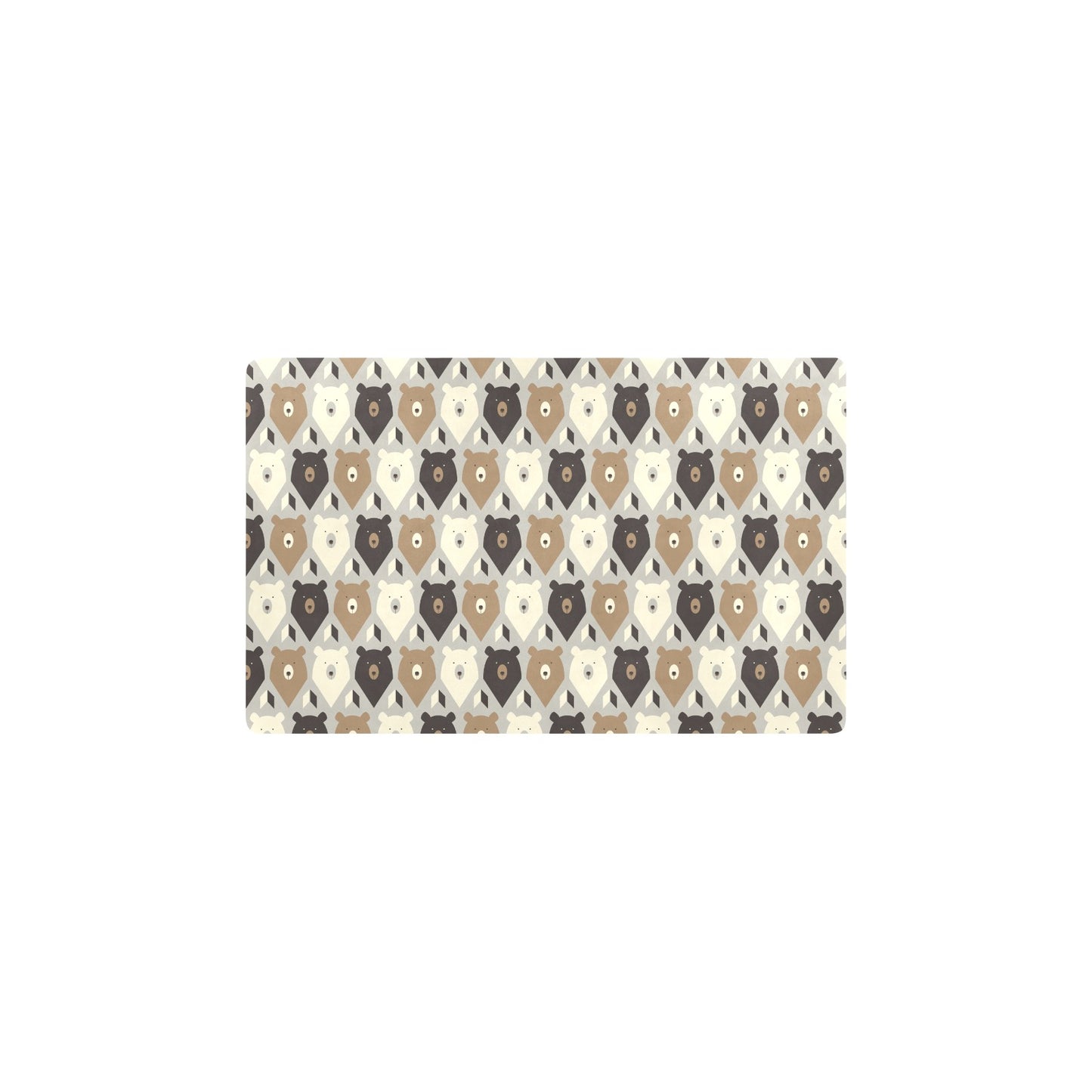 Bear Pattern Print Design 04 Kitchen Mat