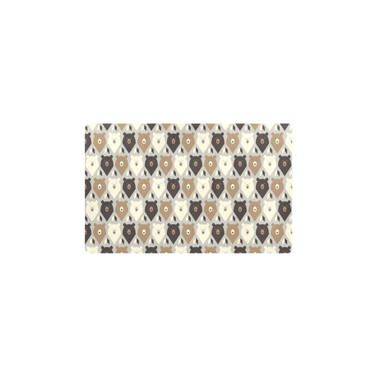 Bear Pattern Print Design 04 Kitchen Mat
