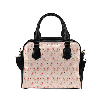 Chihuahua Pattern Print Design 04 Shoulder Handbag