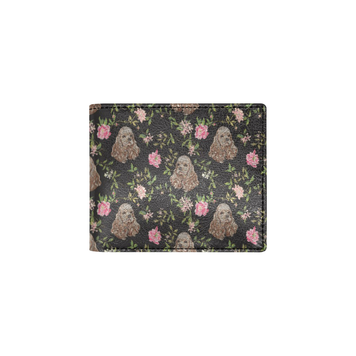 Cocker Pattern Print Design 03 Men's ID Card Wallet