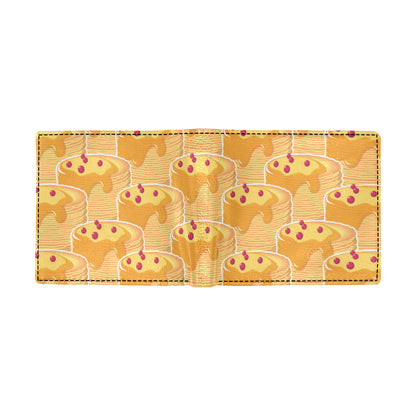 Pancake Pattern Print Design A04 Men's ID Card Wallet