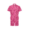 Camo Pink Pattern Print Design 01 Men's Romper