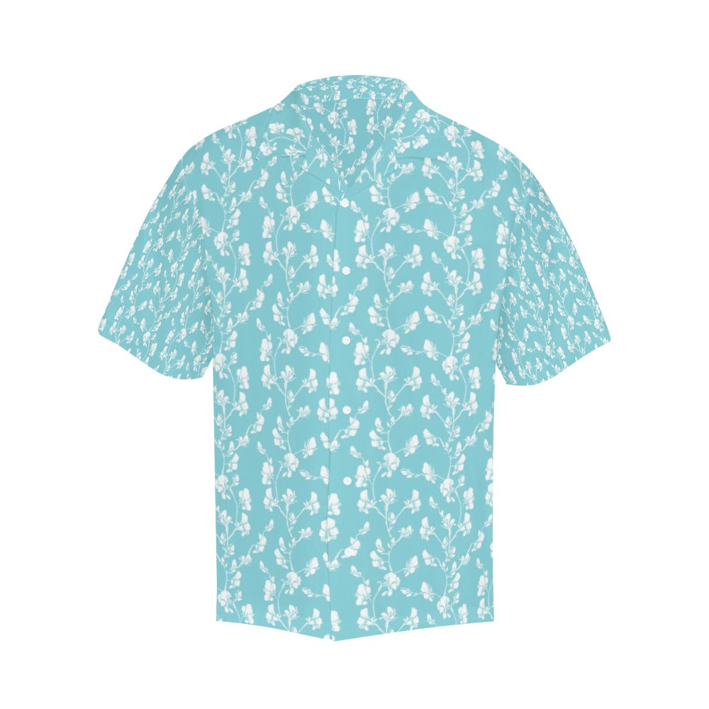 Sweet Pea Print Design LKS302 Men's Hawaiian Shirt