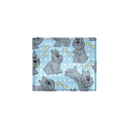 Schnauzers Pattern Print Design A02 Men's ID Card Wallet